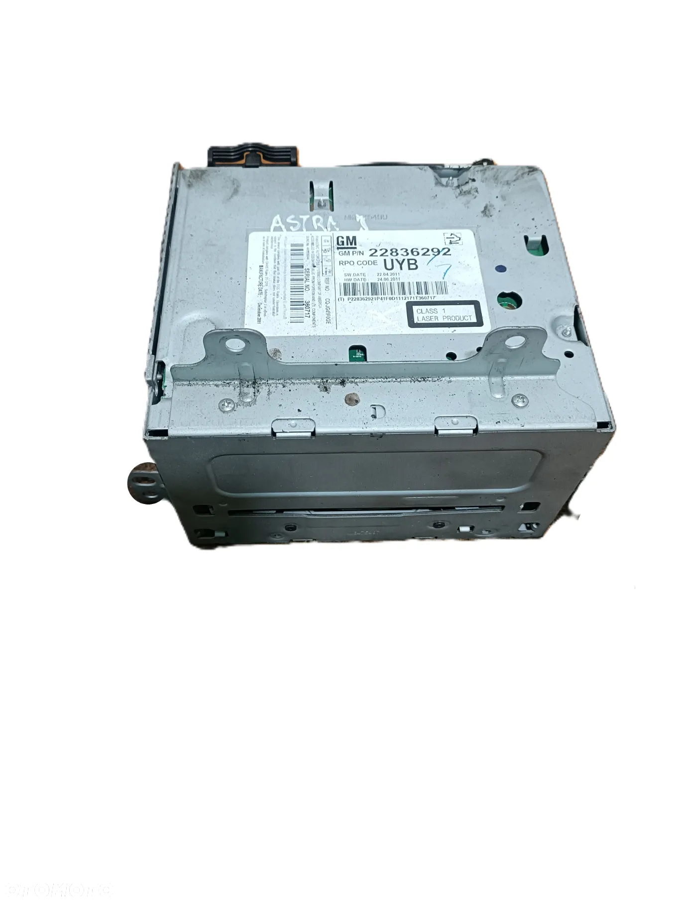 OPEL ASTRA IV J 09-19 r. radio radioodtwarzacz 22836292 * - 2