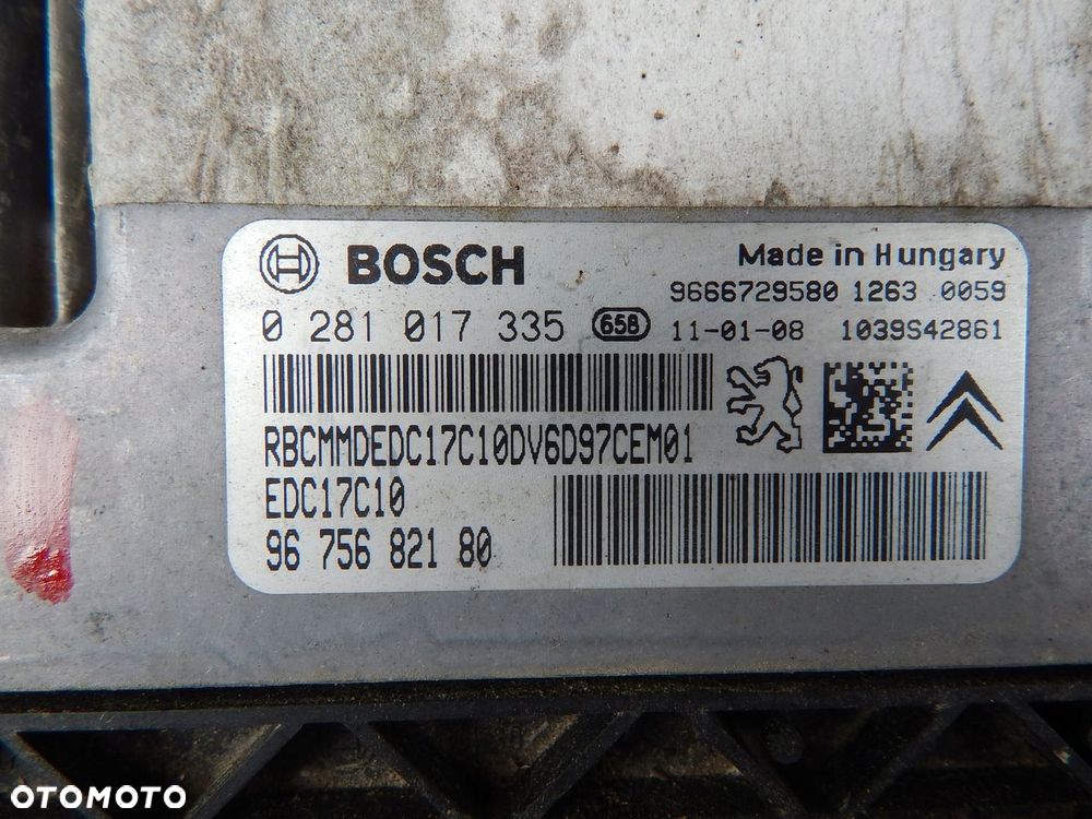 KOMPUTER CITROEN C4 1,6 HDI - 2