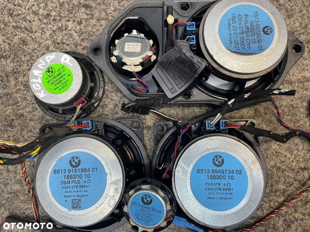 Glosniki glosnik wzmacniacz HiFi subwoofer syczki zestaw audio BMW E70 X5 - 6