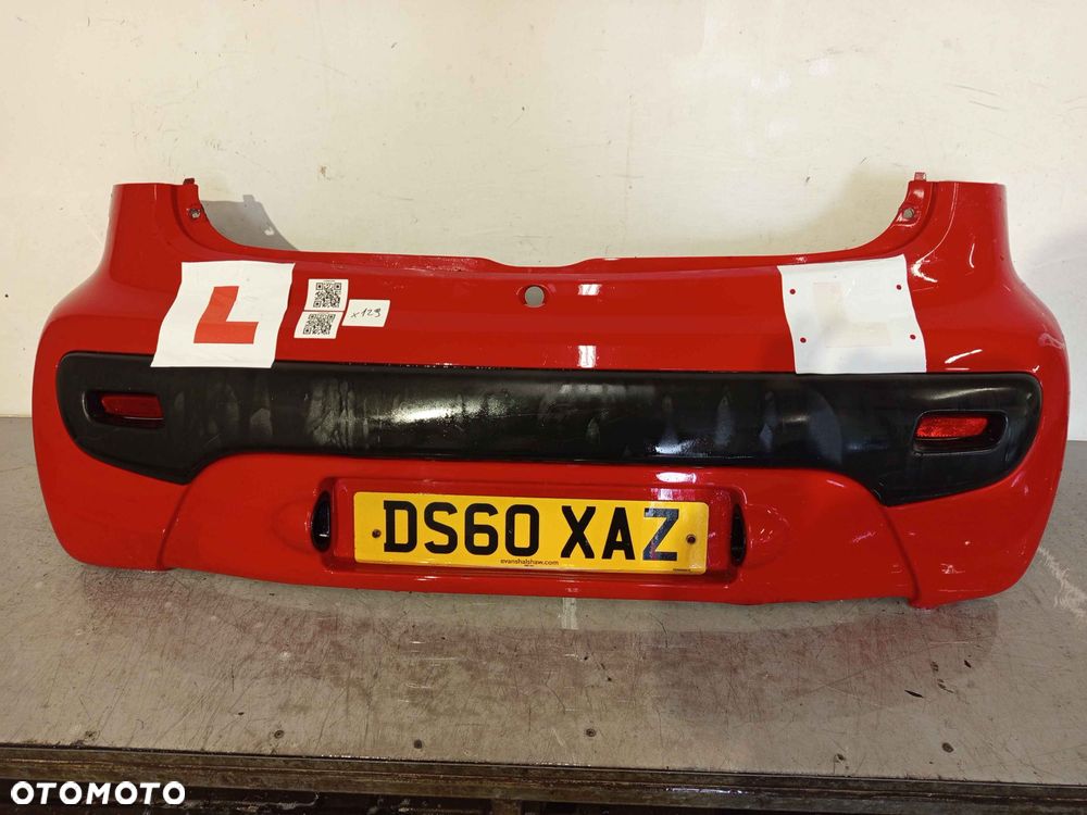 + ZDERZAK TYŁ TYLNY CITROEN C1 PEUGEOT 107 KKN CZERWONY - 1
