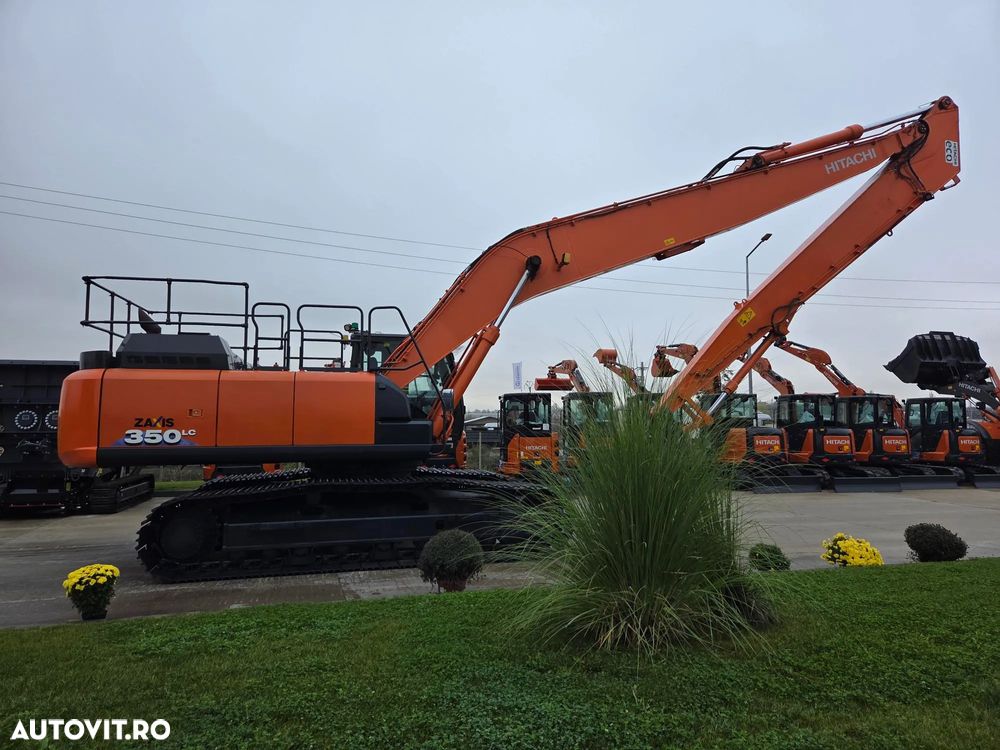 Hitachi BRATE LUNGI la 22m, cupa 1mc, 39 tone, HITACH ZX350LC-6, 2019, 7.452h, Consum mediu 21l/h, camera spate si laterale, Inst hydr pe brate, Cupa taluz, Lant 80% ok, Contragreutate, 284CP, posibilitate leasing, STARE FOARTE BUNA-PROMOTIE 179.900 EUR+Tva - 17