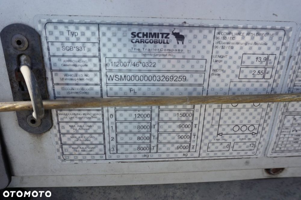 Schmitz Cargobull FIRANA OŚ PODNOSZONA * 2017 * - 19