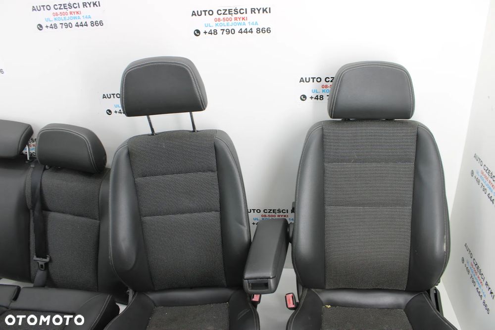 Opel Astra H III Kombi  Siedzenia Fotele Przód Tył Pół Skóra - 3