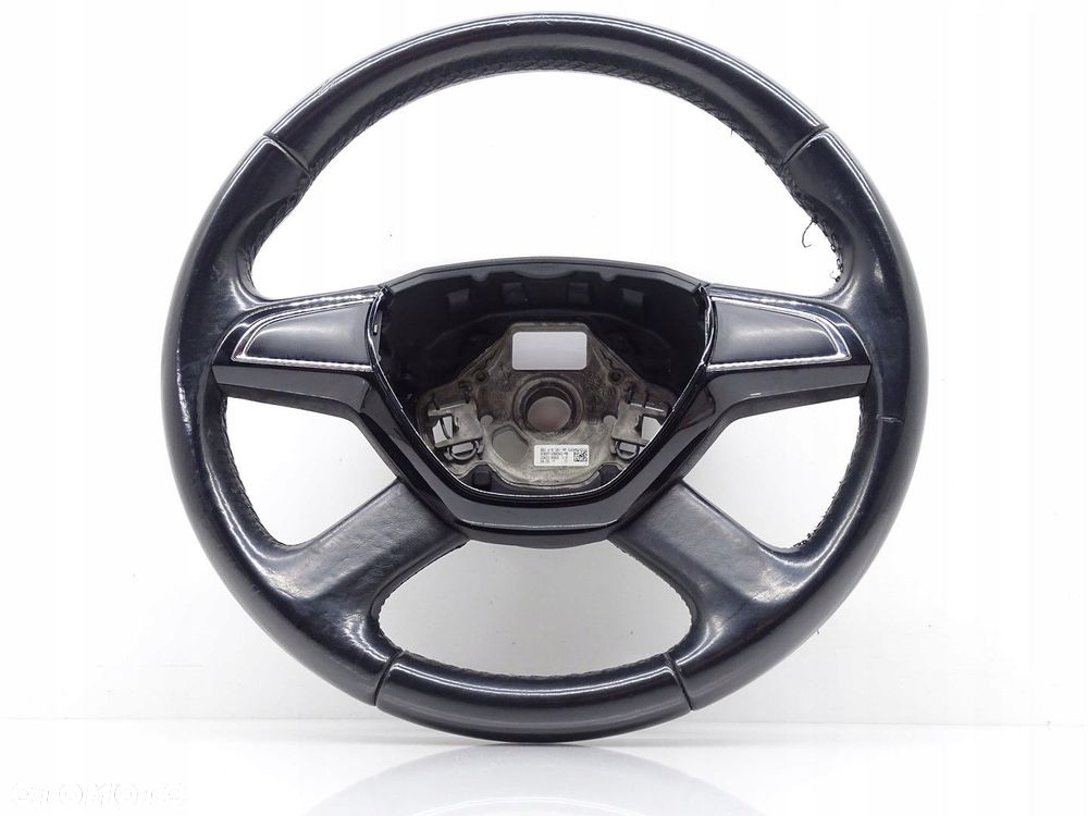 KIEROWNICA SKÓRA SKÓRZANA SKODA OCTAVIA III 5E 5E0419091AA - 2