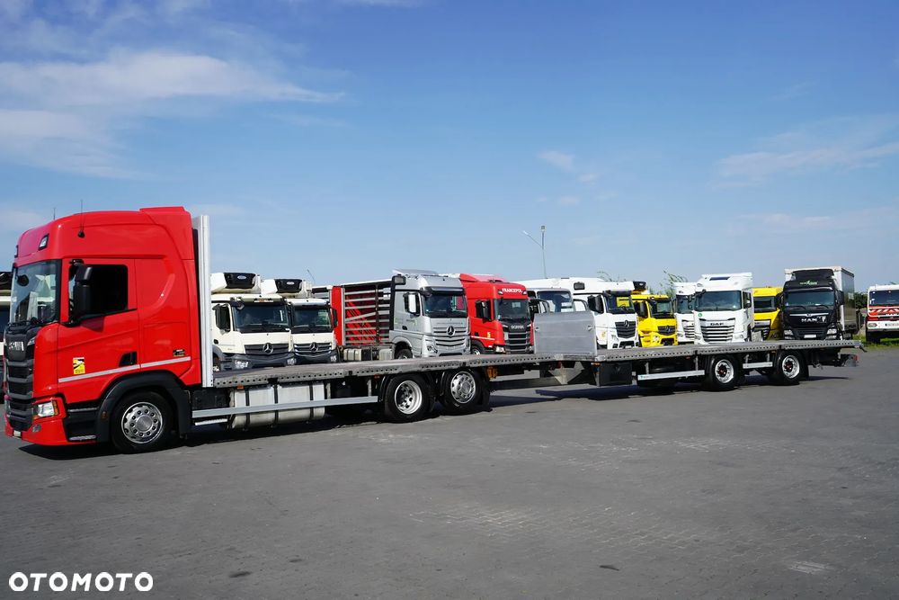 Scania R 450 / ACC / E 6 / ZESTAW PRZEJAZDOWY / PLATFORMA 2 X 7,75 M / RETARDER - 3