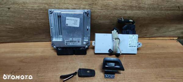 Zestaw startowy sterownik silnika stacyjka kluczyk CAS BMW e87 e60 e61 e90 2,0d 7797217 6964051