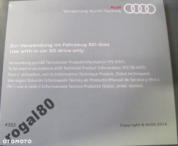 VW AUDI MAPA MMI 8V0906961 F ORYGINAŁ NOWA - 3