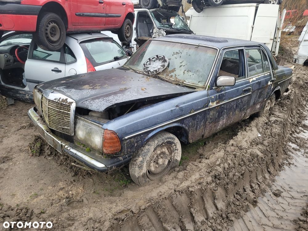 mercedes w123 beczka silnik 2.4d skrzynia sanki belka przód tył wahacz zacisk zwrotnica maglownica - 1