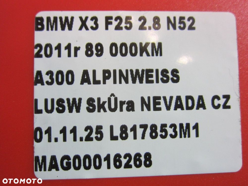 BMW X3 F25 F10 F01 E60 N52B30 GŁOWICA SILNIKA CYLINDRÓW 7588273 7591617 - 16