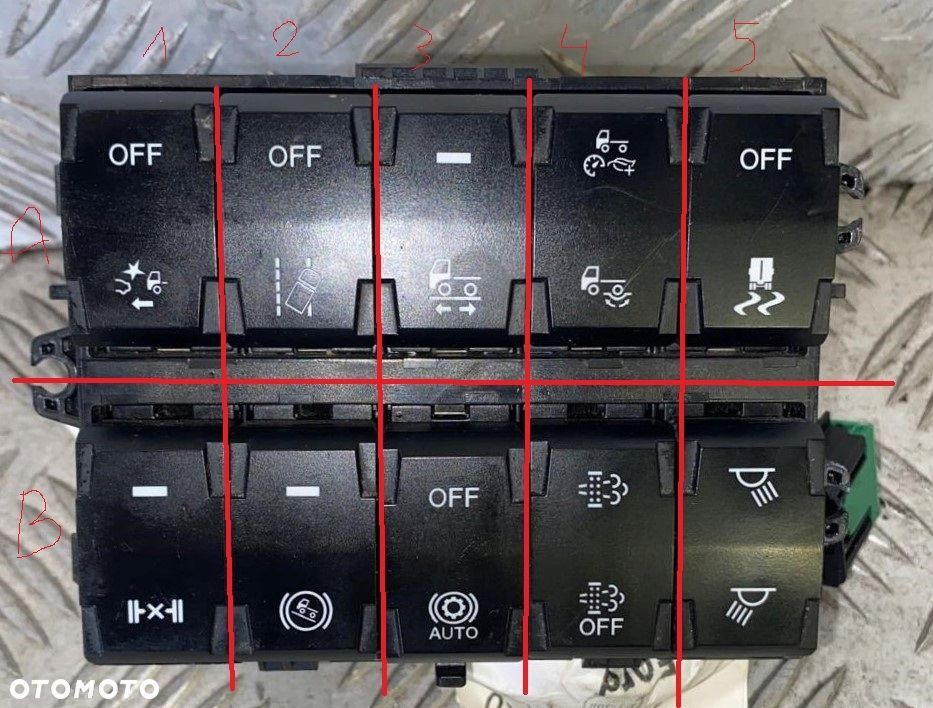 PRZEŁĄCZNIKI PRZYCISKI Z KABINY FORD F-MAX - 4