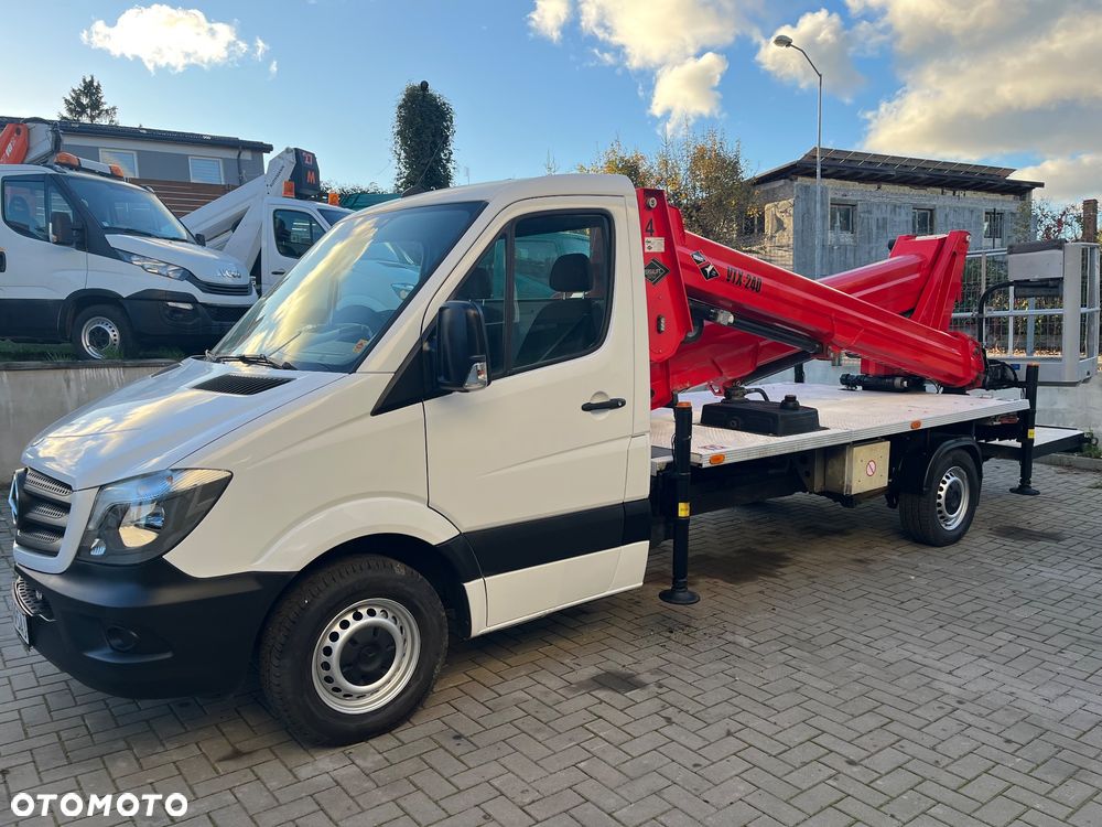Mercedes-Benz Podnośnik Koszowy Zwyżka Pilot !  Versalift VTX240 24 Metry 12 w Bok Jak Wumag Multitel Gsr