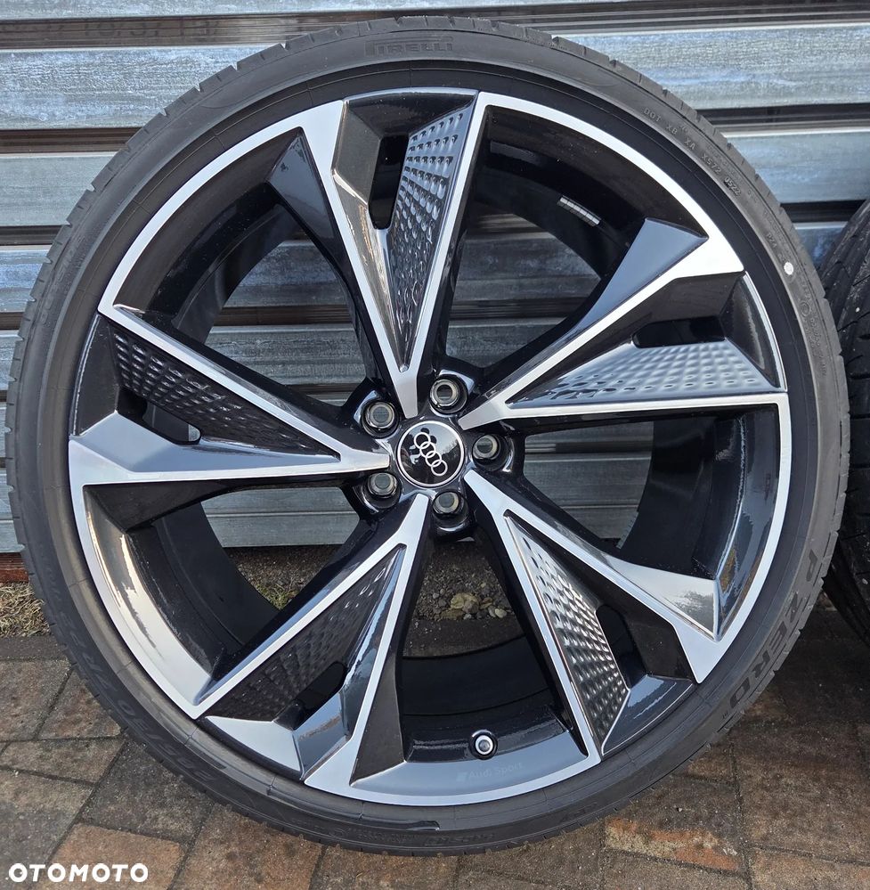 OE Audi RS6 RS7 C8 4K Koła felgi 22" z oponami Pirelli 285/30 R22 kute jak nowe - 7