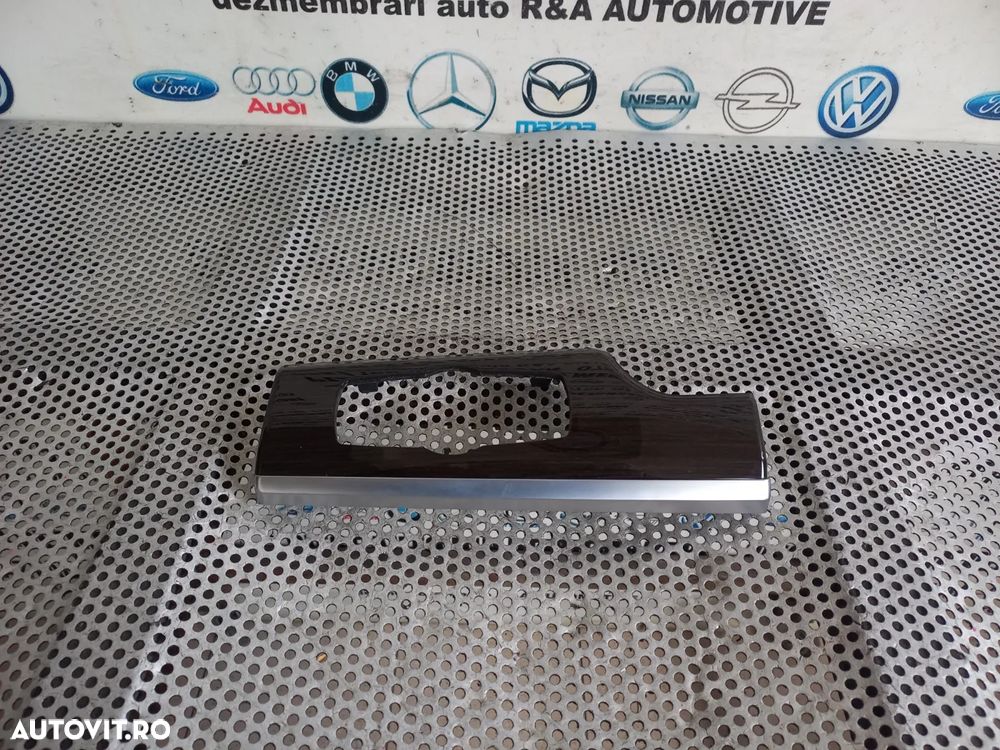Ornament Trim Bord Bloc Lumini Lemn Mahan Bmw Seria 7 F01 F02 F03 F04 Volan Stanga Europa Dezmembre - 1