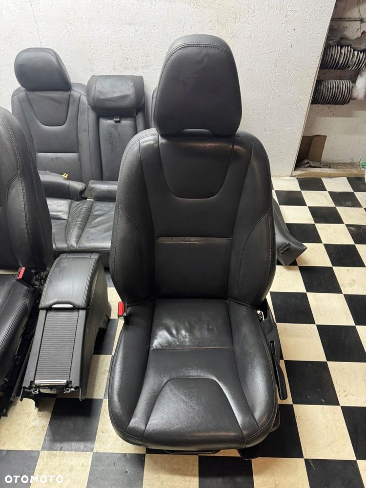 fotel lewy prawy fotele kanapa tył volvo s60 ii 2011-2018 skóra - 8