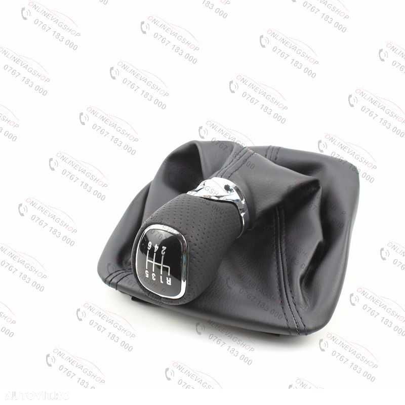 Nuca piele perforata 4x4 Skoda Octavia 2 , Skoda Yeti + manson schimbator - 13