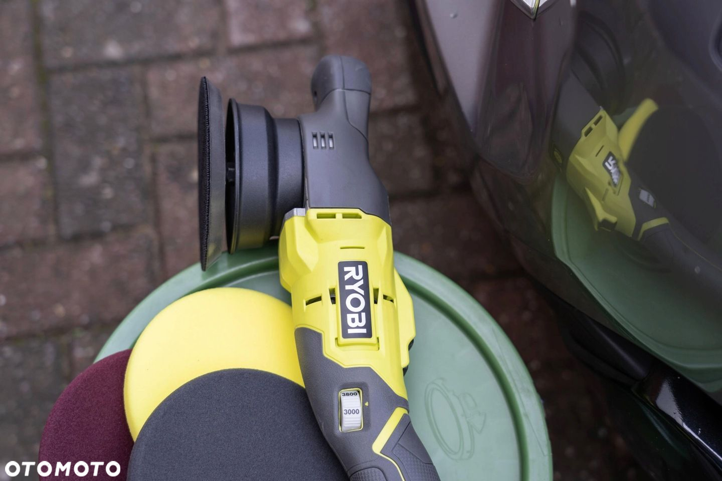 RYOBI POLERKA AKUMULATOROWA 18V REGULACJA R18P-0 125MM OSCYLACJA  3 PADY - 4