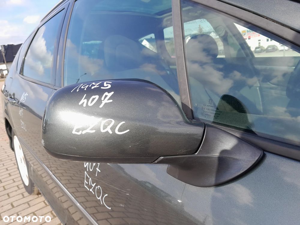 PEUGEOT 407 LUSTERKO PRAWE PRZEDNIE PRAWY PRZÓD ELEKTRYCZNIE SKŁADNE KOLOR: EZQC