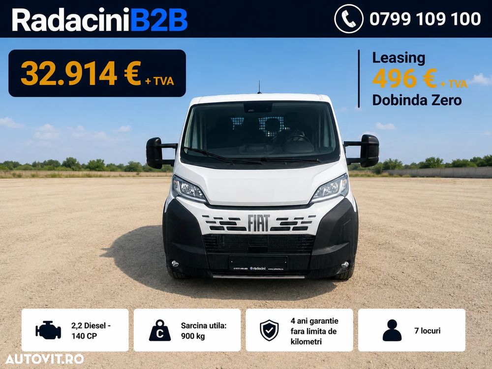 Fiat Fiat Ducato Basculabil 3 Părți ,7 Locuri, 900 kg, Dobândă 0% - 9