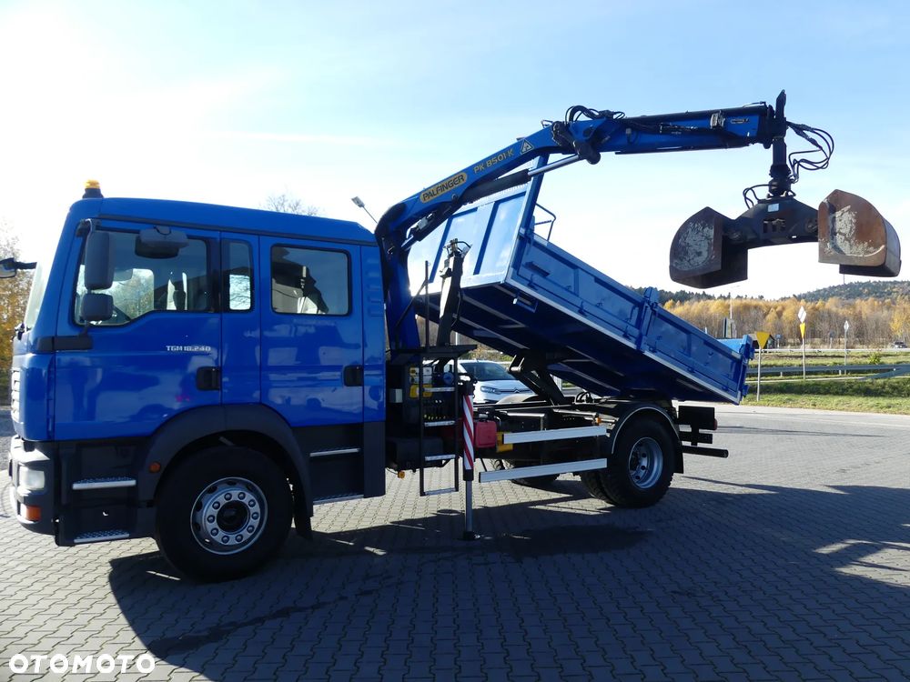 MAN TGM 18.240 / WYWROTKA + HDS / ŁYŻKA / DOKA / DŹWIG / - 3