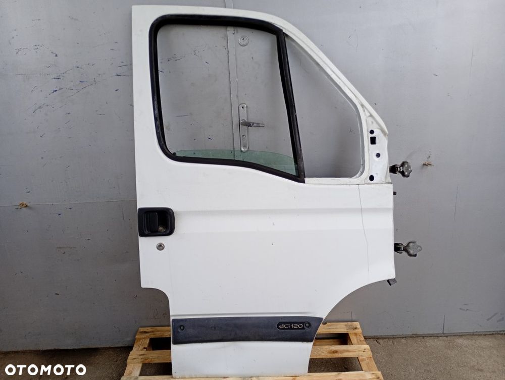 drzwi przednie prawe przód renault master II opel movano a nissan interstar 2003-2010 białe - 1