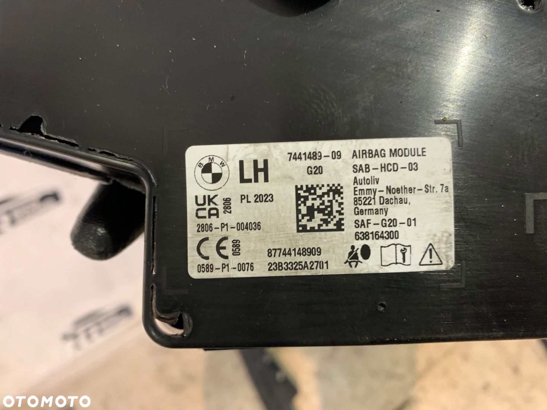 PODUSZKA FOTELA LEWA PRAWA ORYGINALNA BMW 3 G20 G21 M3 G80 M3 G81 4 G26 i4 G26 7441489 7441490 - 5