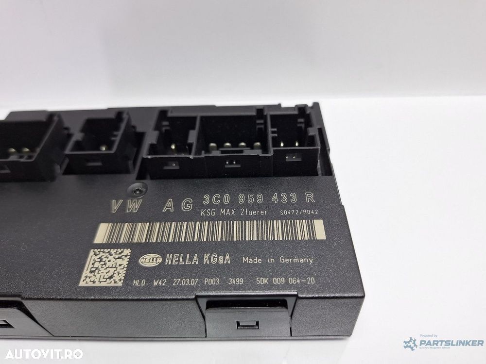 Modul de confort VOLKSWAGEN PASSAT 3C2 2005 - 2010 TDI 16V BKP, CBAB 3C0959433R - 3