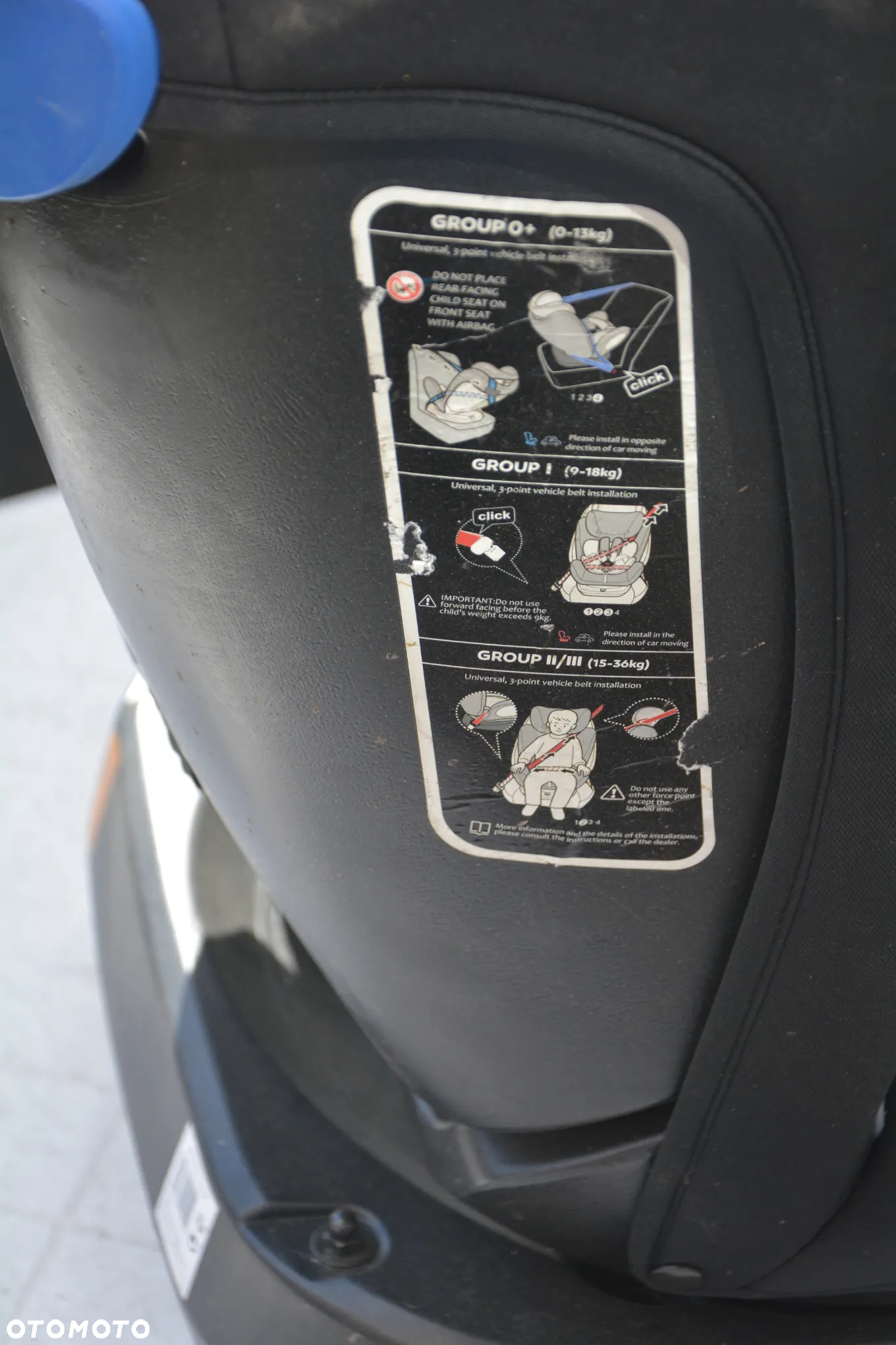Fotelik samochodowy Norauto obrotowy 0-36 kg isofix - 6