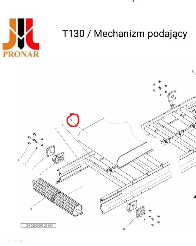 Pas przenośnika - 1