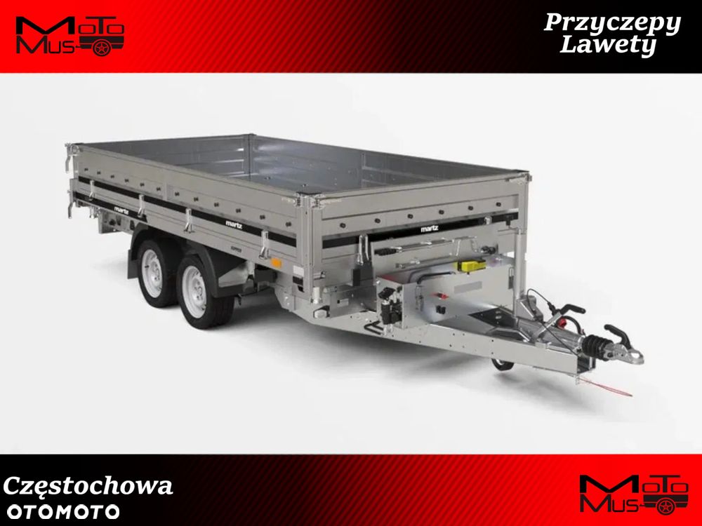 Martz Przyczepa Kiprowana MARTZ KIPPER 360/2 C 3,5T 364x170x40 cm 3500kg 3-stronny kiper elektryczny+ręczny dostawa pod dom