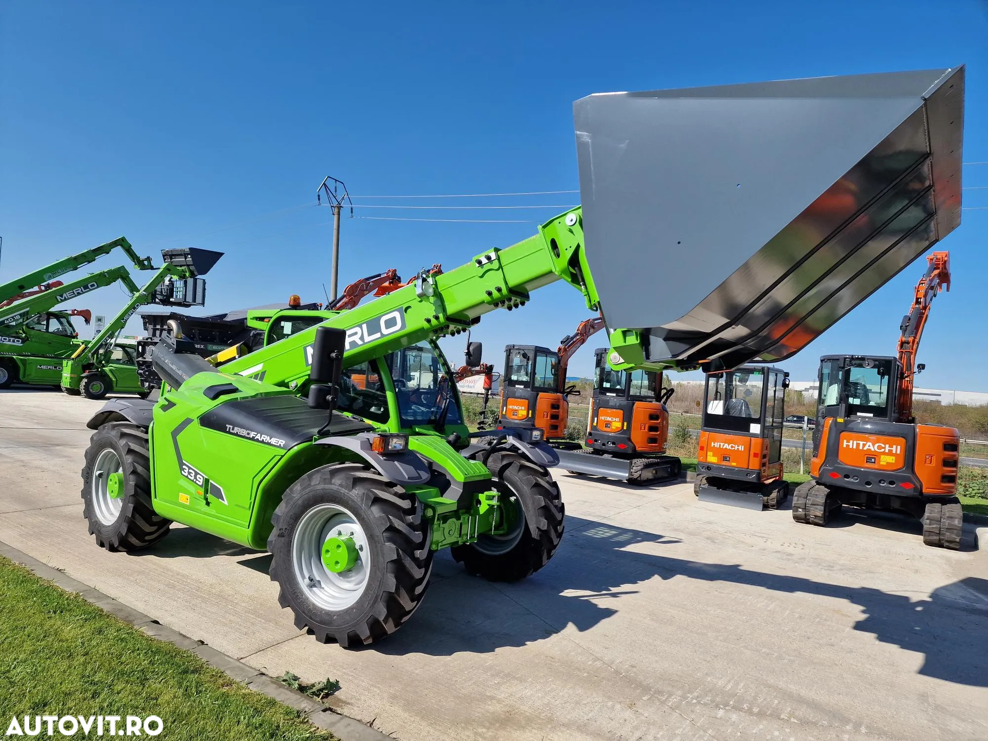 Merlo TF33.9-140CP, ridica 3,3t la 9m, 2024, nefolosit, cupla rapida+furci+cupa 2,5mc, AC, produs in Italia, CE, garantie 1 an, posibilitate leasing-PROMOTIE 83900 EUR+Tva - 22