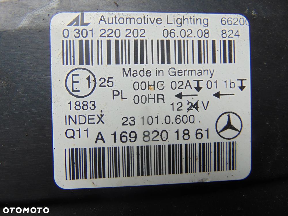 Lampa mercedes b klasa lift  lewy przód/prawy przód cena sztuka - 5