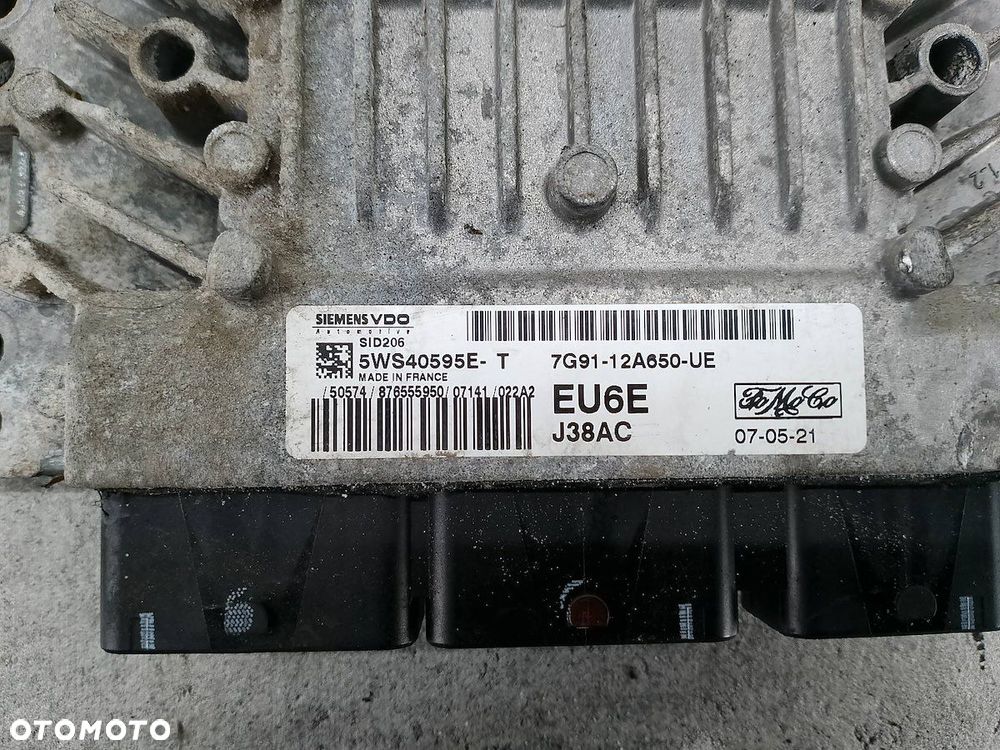 KOMPUTER, STEROWNIK FORD MONDEO MK4 7G91-12A650-UE  5WS40595E-T 2.0 TDCI - 2
