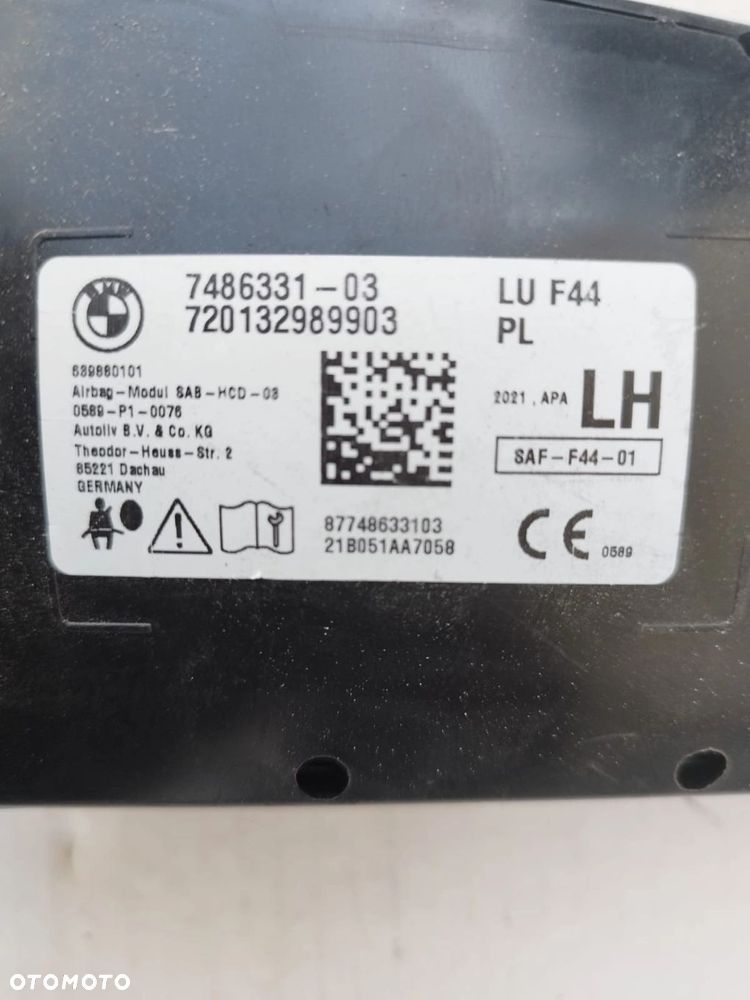 AIRBAG PODUSZKA FOTELA LEWA PRAWA BMW 2 F44 GRAN COUPE 7486331 7486332 - 10