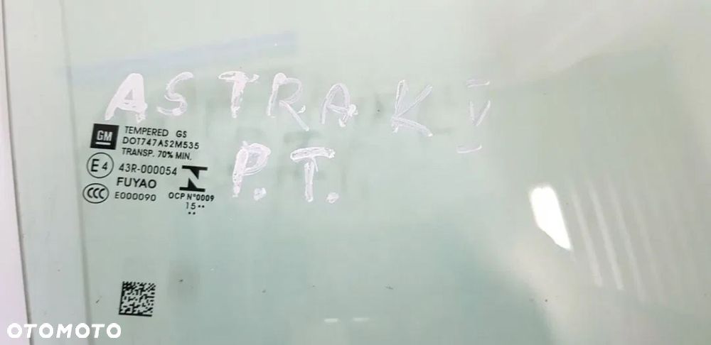 SZYBA DRZWI PRAWY TYŁ ASTRA K V HB 5D 2015r - 3