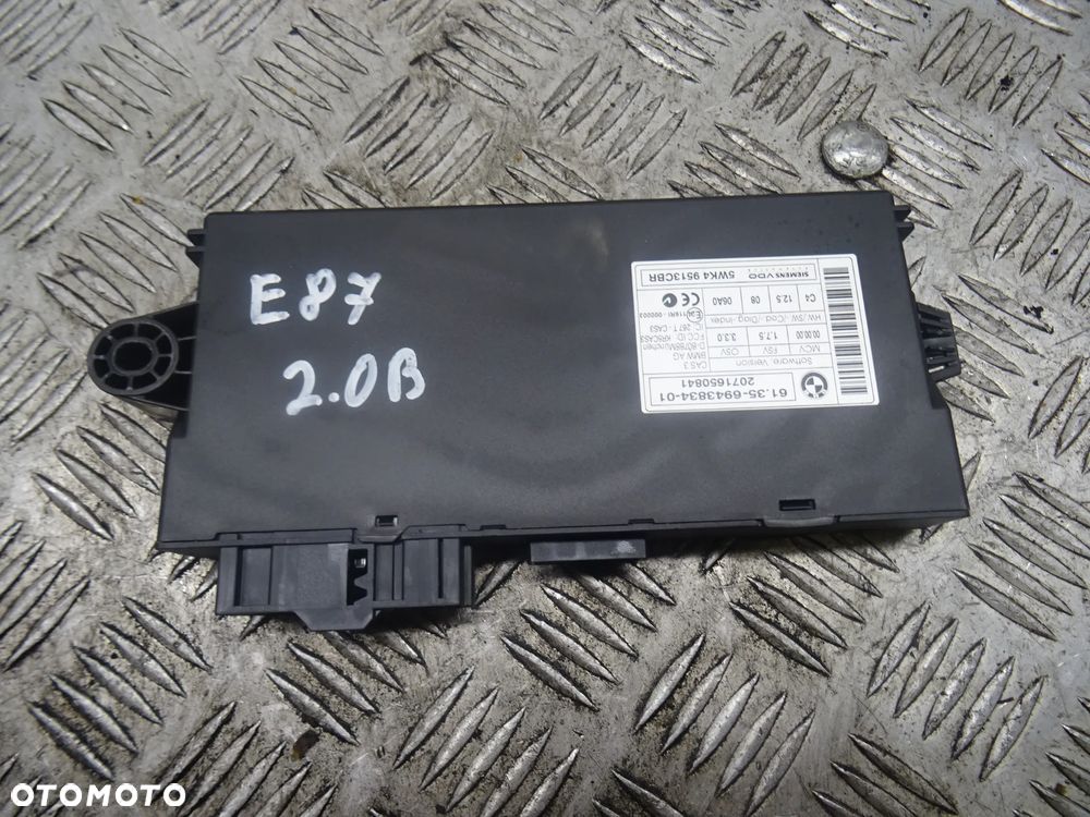 BMW E87 04-07 2.0B MODUŁ STEROWNIK CAS 61356943834 - 1