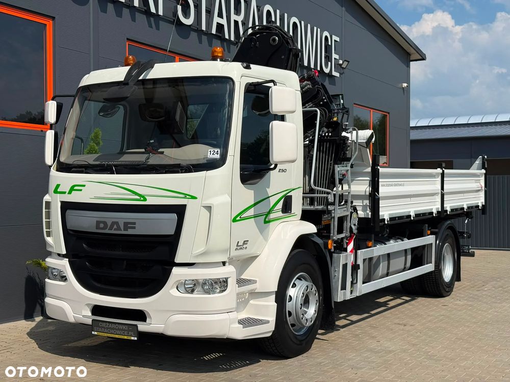 DAF LF CF 250 // Wywrotka 3-stronna // Żuraw HIAB XS 122 DUO // Klimatyzacja // Euro 6 // Krane, Kipper, Kran - 10
