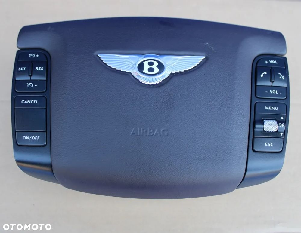 Airbag poduszka kierowcy brązowa OE Bentley Continental GT GTC Flying Spur - 8