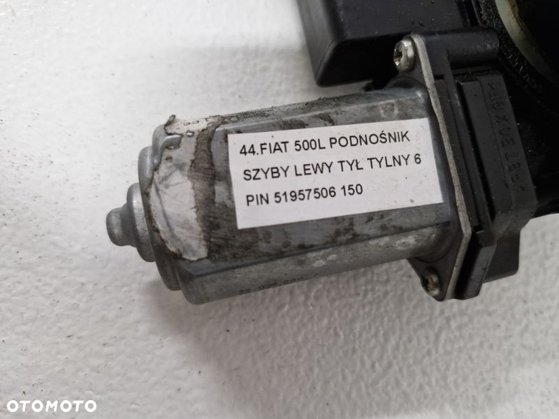 FIAT 500L PODNOŚNIK SZYBY LEWY TYŁ TYLNY 6 PIN 51957506 - 3