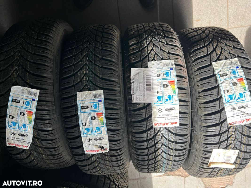 vând jante tablă noi Hyundai IX20 pe 15” cu anvelope noi de iarnă - 5
