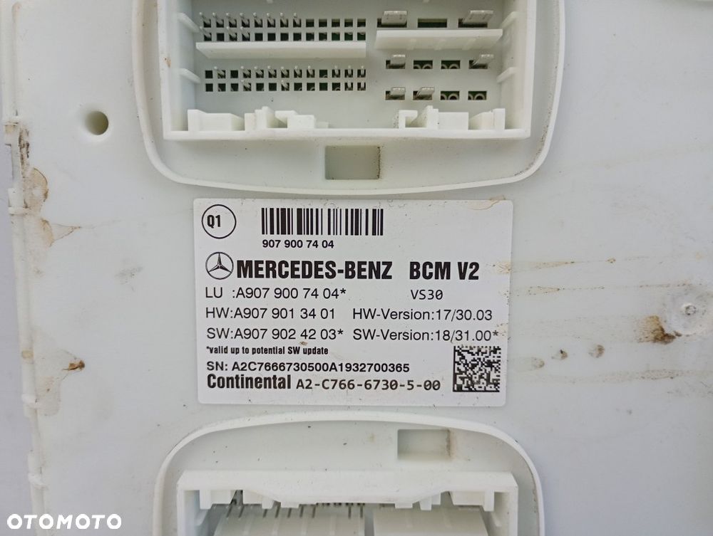 sterownik moduł sam bcm mercedes sprinter w907 907 A9079007404 - 2