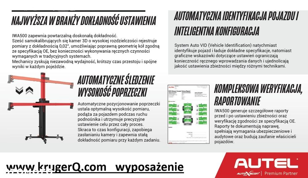 Autel MaxiAlign IWA500 geometria kół 3D - 28