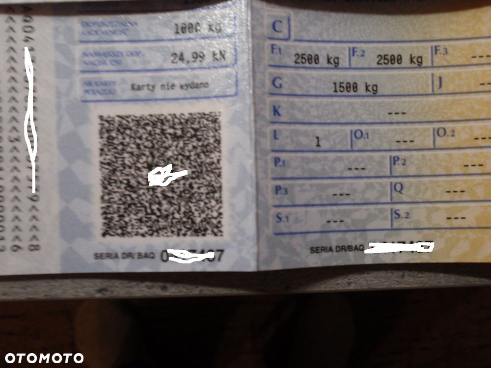 Inny PRZYCZEPA JEDNOOSIOWA, zarejestrowana uszkodzona, pozostałości DMC 1.5-10 ton, F-VAT-23% - 3