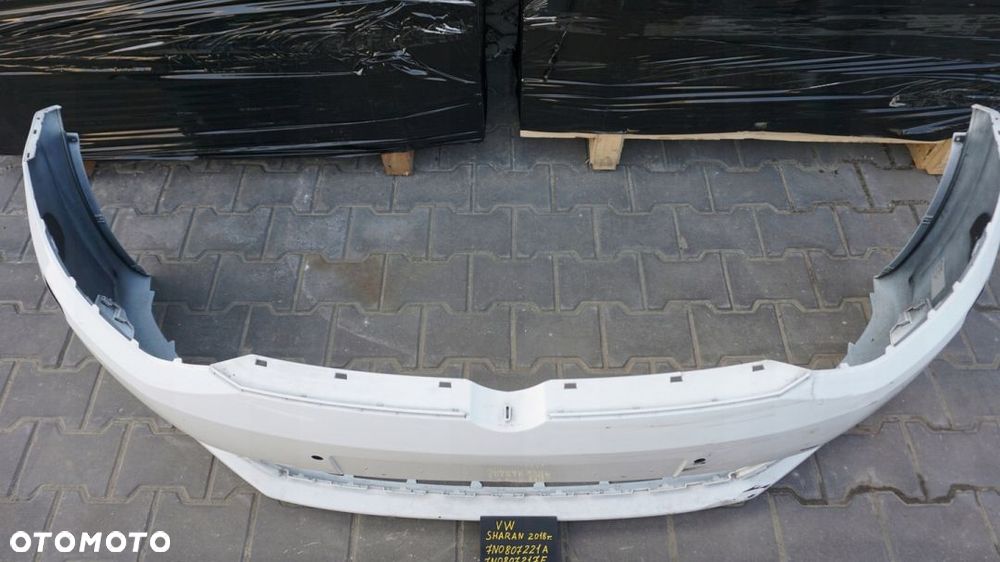 ZDERZAK PRZÓD PRZEDNI VW SHARAN 7N0 2018 BIAŁY - 3