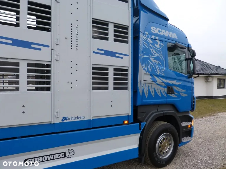 Scania R420 DO ŻYWCA / ZWIERZĄT / BYDŁA TRZODY CHLEWNEJ/ 3 POKŁADY / WAGA EL. / EURO 5 / OŚ SKRĘTNA / - 19