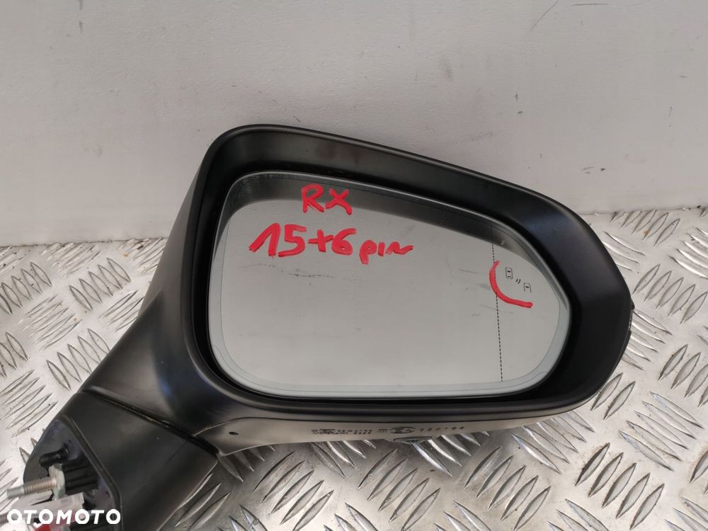 LEXUS RX 450H IV LIFT LUSTERKO PRAWE 15 + 6 PIN FOTOCHROM ASYSTENT KAMERA - 6