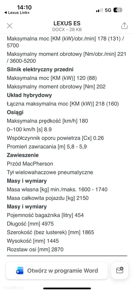 Lexus ES 300h Business Edition - 19