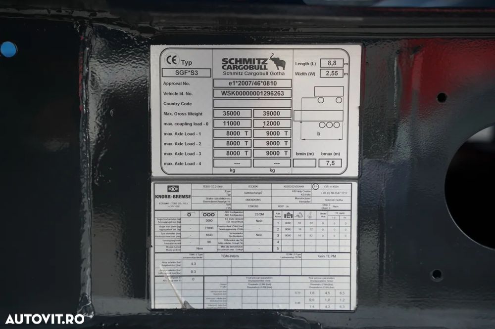 Schmitz Cargobull BASCULATOR 28 M3 / ALUMINIU / AXĂ RELAXABILĂ - 21