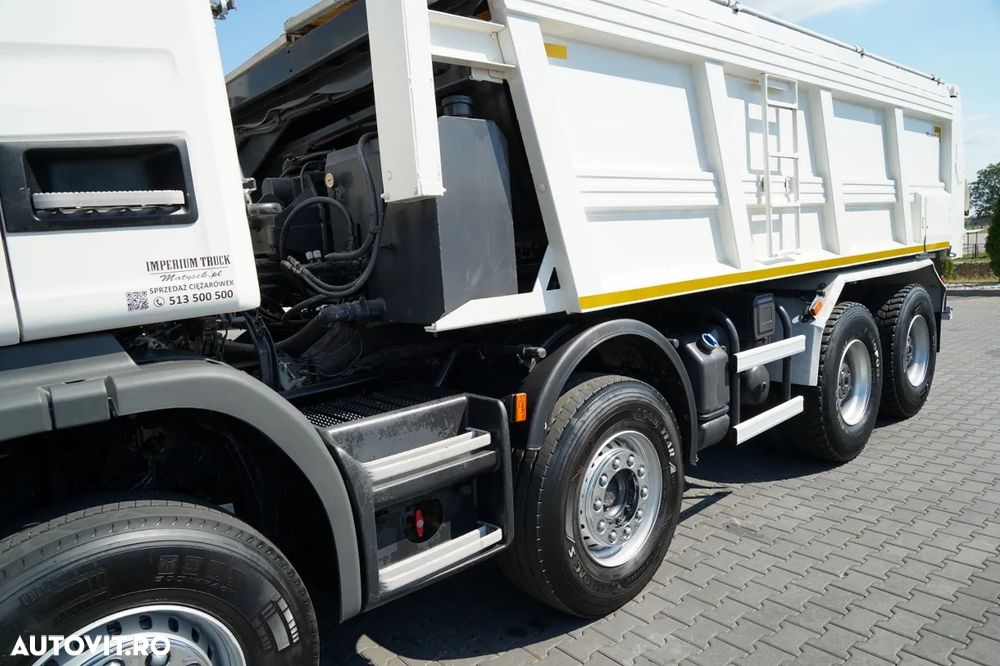 Scania G 410 / 8X4 / CAROSERIE BACĂ ASFALT / 2X CLAPETĂ HIDRAULICĂ / ACOPERIȘ HIDRAULIC / PENTRU PAVINGURI - 19