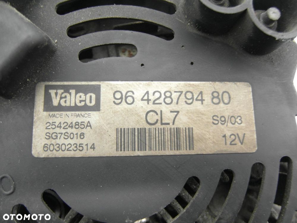 ALTERNATOR CITROEN C3 I 1.4 9642879480 - 4