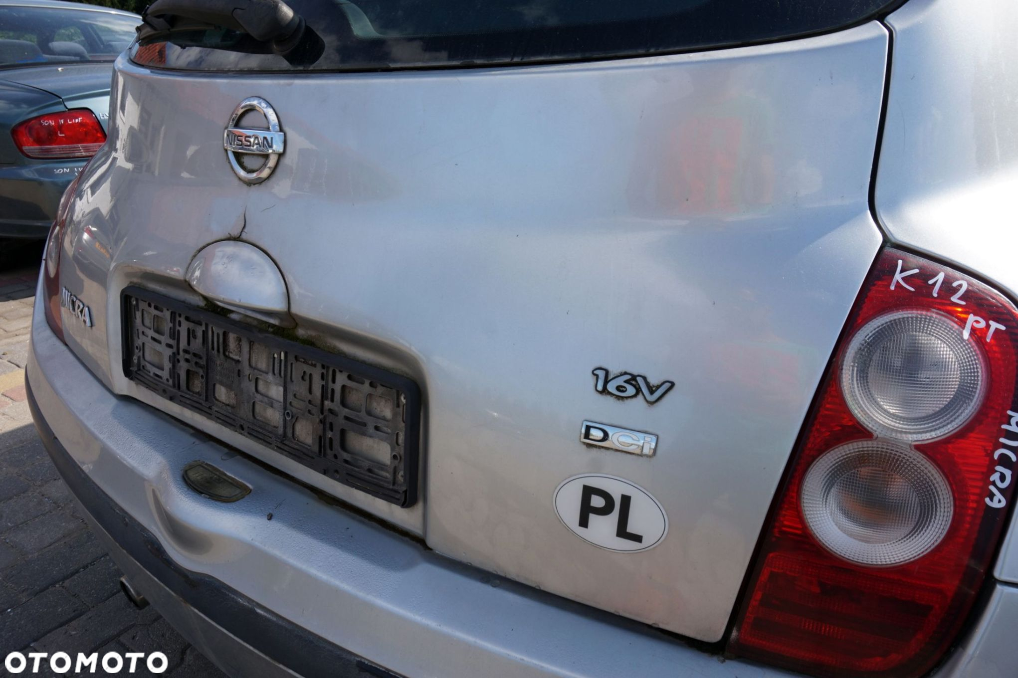 KLAPA BAGAŻNIKA TYLNA MICRA K12 5D HB KY0  SREBRNY NISSAN 2003-2007 - 4